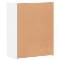 Archiefkast 60x32x77,5 cm bewerkt hout wit - thumbnail