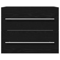 Wastafelkast 60x38,5x48 cm spaanplaat zwart eikenkleurig - thumbnail