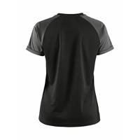 Craft 1912726 Squad 2.0 Contrast Jersey W - Black/Granite - M - thumbnail
