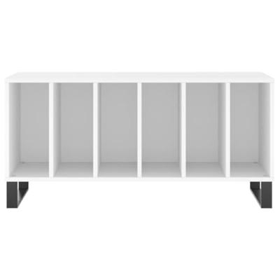 Platenkast 100x38x48 cm bewerkt hout wit