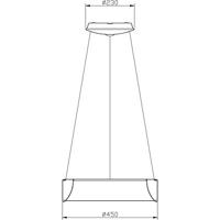 Deko Light Sculptoris 45, neutralweiß 342123 Hanglamp LED Energielabel: F (A - G) 26 W Wit - thumbnail