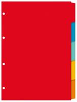 Tabbladen 4-gaats 5-delig assorti karton Kangaro - thumbnail