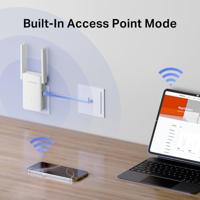 Mercury TP-Link ME80X WiFi Repeater 6 AX3000Mbps, 1 Gigabit Ethernet-poort, krachtige WLAN-repeater voor thuis, Wifi Extender, compatibel met alle internetboxen, 2 externe antennes, RE/AP-modus. - thumbnail