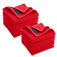 Byrklund Vaatdoek Clean & Shiny Rood - 12 stuks - thumbnail