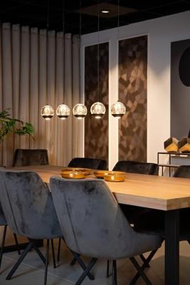 Lucide SENTUBAL - Hanglamp - LED Dimb. - 5x5,3W 2700K - Zwart