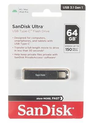 SanDisk Ultra USB-C Flash Drive USB-stick 64 GB SDCZ460-064G-G46 USB-A 3.2 Gen 1 SanDisk Ultra USB-C Flash Drive USB-stick 64 GB SDCZ460-064G-G46 USB-A 3.2 Gen 1