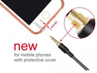 Delock 85629 Stereo Jack Verlengkabel 3,5 mm 4-pins male naar female 1 m zwart - thumbnail