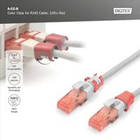 Digitus A-CC-R A-CC-R Gekleurde clips voor patchkabel Rood - thumbnail