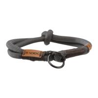TRIXIE HALSBAND HOND BE NORDIC SLIP HALSBAND DONKERGRIJS / BRUIN 55X1,3 CM - thumbnail