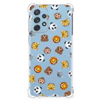 Doorzichtige Silicone Hoesje voor Samsung Galaxy A73 Dieren Emojis - thumbnail