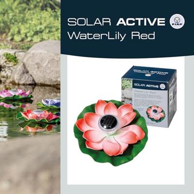 FIAP 3206-4 SOLAR ACTIVE WaterLily Red Decoratieve lamp op zonne-energie LED LED vast ingebouwd Rood FIAP 3206-4 SOLAR ACTIVE WaterLily Red Decoratieve lamp op zonne-energie LED LED vast ingebouwd Rood