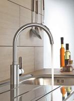 Grohe QuickFix Get keukenmengkraan met hoge uitloop chroom - thumbnail