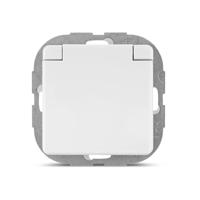REV 0500292551 Wandcontactdoos Inzetstuk 1-voudig Wit 1 stuk(s) - thumbnail