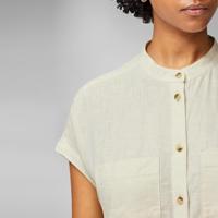 Fjallraven Övik Hemp SS Shirt Dames Chalk White S - thumbnail