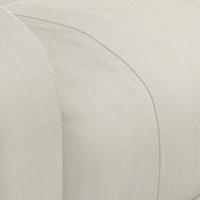 Massagestoel fluweel crèmekleurig - thumbnail