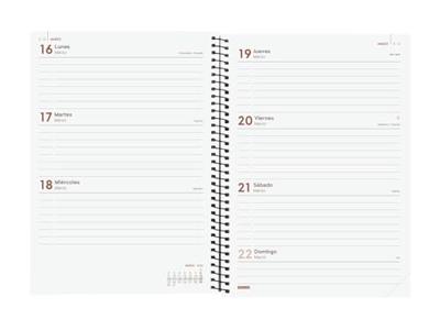 Agenda Finocam OPAQUE Zwart A5 15,5 x 21,2 cm 2026