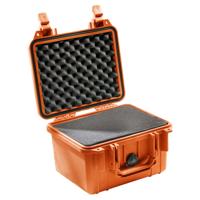 Peli 1300 Stootbestendige Koffer Voor Het Vervoeren Van Kostbare Meetinstrumenten En Elektronica, Ip67 Waterdicht, Capaciteit: 6L, Gemaakt In De Vs, Met Aanpasbaar Plukschuim, Kleur: Oranje - thumbnail