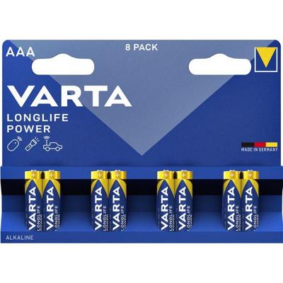 Batterij Varta Longlife Power 8x AAA