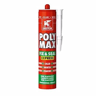 Griffon Poly Max® Afdichtingskit Fix & Seal Express Wit Koker 425g - 6150450 Griffon Poly Max® Afdichtingskit Fix & Seal Express Wit Koker 425g - 6150450