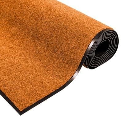 Deurmat Oranje en Zwart 120 x 250 cm Polyamide en PVC
