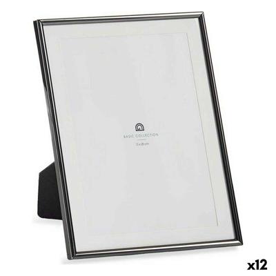 Fotolijsten Gift Decor Zwart Kristal Staal (12 Stuks)