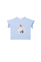 Someone Zomer t-shirt meisjes - blauw - becca - thumbnail