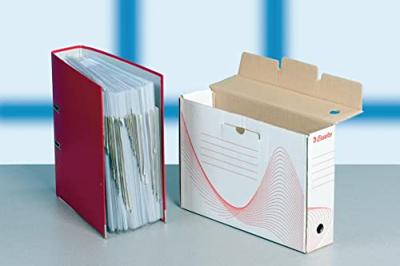 Archiefdoos esselte boxy 80mm 250x352mm wit Archiefdoos esselte boxy 80mm 250x352mm wit