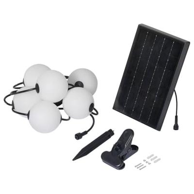 Sygonix SY-6662320 Lichtketting op zonne-energie 2.4 W Wit, Zwart