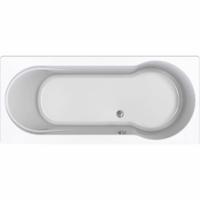 Inbouw Duo Ligbad Wisa New Fontana 170x75x50 cm Wit Wisa - thumbnail