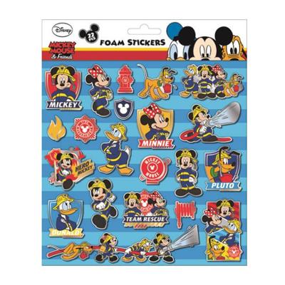 Disney foamstickers Mickey Mouse 24 x 20,5 cm 22 delig blauw