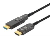Manhattan 355537 HDMI-kabel HDMI Aansluitkabel HDMI-A-stekker, HDMI-micro-D-stekker 50 m Zwart 4K UHD - thumbnail