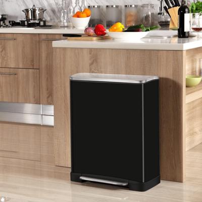 EKO pedaalemmer e-cube 50 l matzwart