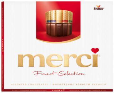 Chocolade merci finest selection 250gr