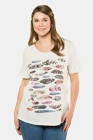 Ulla Popken Shirt, regular, verenmotief, korte mouwen - Grote Maten - thumbnail