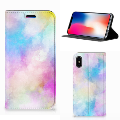 Bookcase Apple iPhone X | Xs Watercolor Light Bookcase Apple iPhone X | Xs Watercolor Light