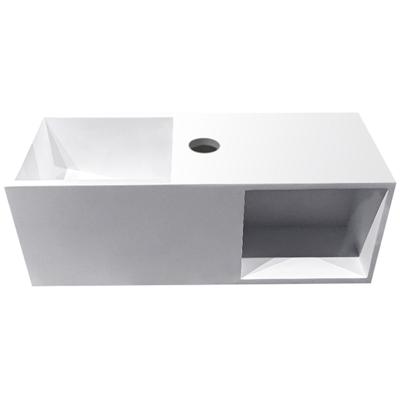 Wiesbaden Julia - Fontein met Nis - 52x20x20cm - Solid Surface Mat Wit