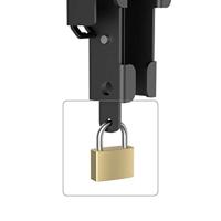 Hama Slim Fix Muurbeugel US M Zwart - thumbnail