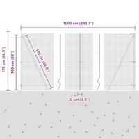 VidaXL Afrasteringspaal groen 10 x 1,6 m (16 x 16 mm gaas) - thumbnail