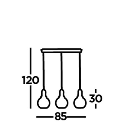 Searchlight HanglampSnowdrop - 36632-3AC