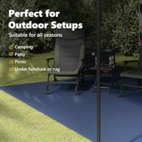 Tenttapijt Blauw 200 x 200 cm Polyester - thumbnail