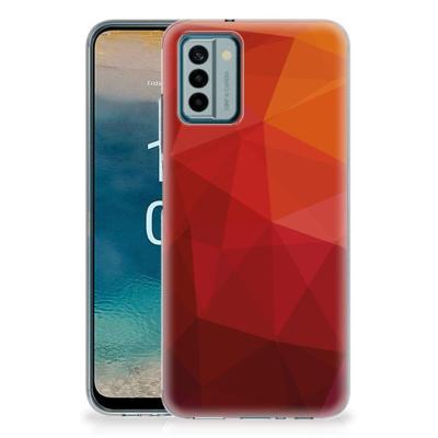 TPU Hoesje voor Nokia G22 Polygon Red TPU Hoesje voor Nokia G22 Polygon Red