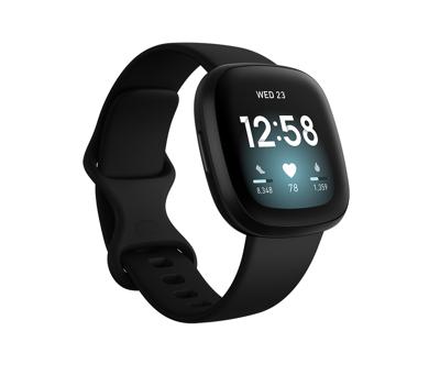 Fitbit Versa 3 40 mm AMOLED Zwart GPS Fitbit Versa 3 40 mm AMOLED Zwart GPS