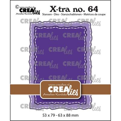 Crealies • x-tra snijmal atc ruwe randen met stiksteeklijn