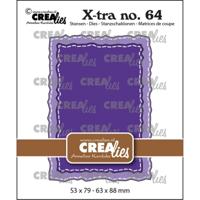 Crealies • x-tra snijmal atc ruwe randen met stiksteeklijn - thumbnail