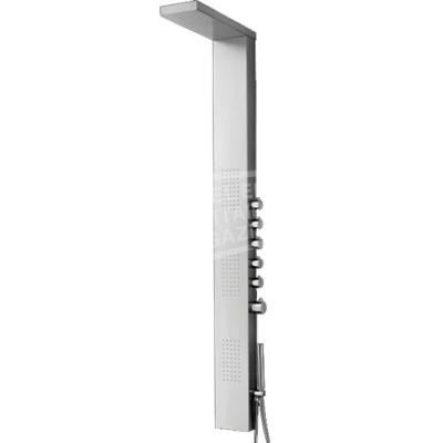 Douchepaneel Monaco 160x20x7cm RVS Thermostaatkraan Regendouche Massagejets