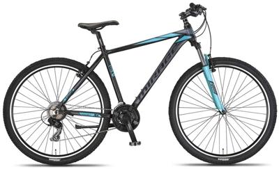 Umit Mirage Oversized MTB 27.5 Inch 50 cm Unisex 21V V Brakes Zwart/Turquoise Umit Mirage Oversized MTB 27.5 Inch 50 cm Unisex 21V V Brakes Zwart/Turquoise