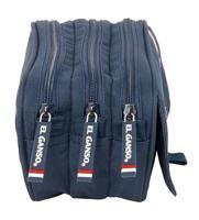 Pennenetui met 3 vakken El Ganso Eclipse Marineblauw 21,5 x 10 x 8 cm - thumbnail