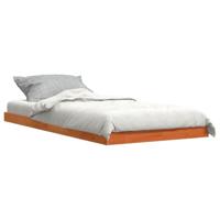 Bedframe massief grenenhout wasbruin 100x200 cm - thumbnail