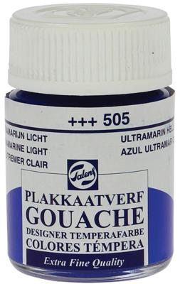 Talens Gouache Extra Fine Quality Fles 16 ml - Ultramarijn Licht 505