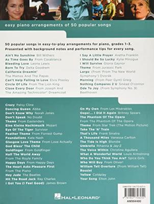 MusicSales Really Easy Piano 50 Popular Songs MusicSales Really Easy Piano 50 Popular Songs